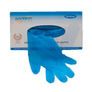 BLUE VINYL GLOVES – LARGE [100 PCS]